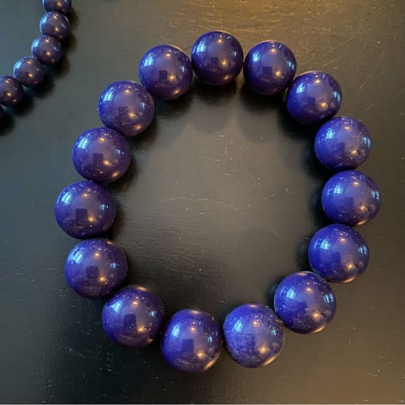 Set of 3 Navy Bead Bracelets - Picture 3 of 5